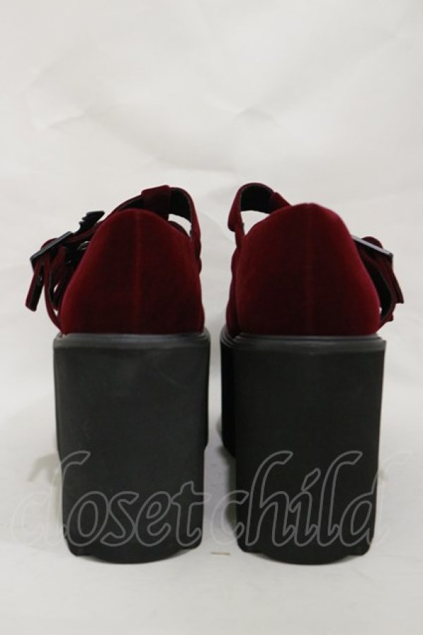 画像3: KILL STAR / Scarlet Mary Janes UK4(約23.5cm) ボルドー H-25-03-05-1006-SL-SH-KB-ZH (3)