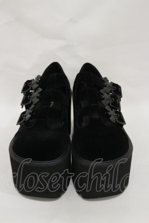 画像: KILL STAR / Evil Mary Janes UK4(約23.5cm) 黒 H-25-03-05-1012-SL-SH-KB-ZH