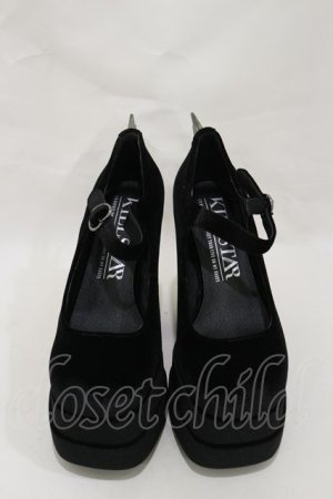 画像: KILL STAR / Basilisks Pumps UK3(約23.0cm) 黒 H-25-03-05-1018-SL-SH-KB-ZH