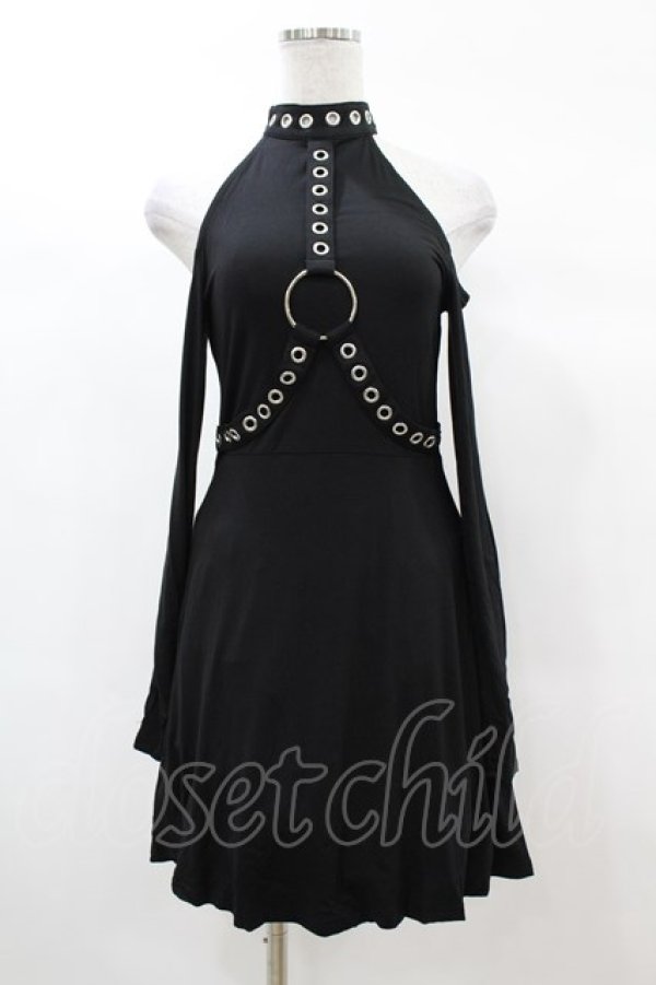 画像1: KILL STAR / HELTER LONG SLEEVE DRESS XS ブラック H-25-03-05-032-SL-OP-KB-ZH (1)