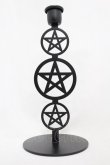 画像1: KILL STAR / Pentagram Candlestick   H-25-03-05-005-SL-ZA-KB-ZH (1)