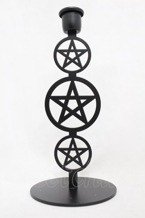 画像1: KILL STAR / Pentagram Candlestick   H-25-03-05-005-SL-ZA-KB-ZH (1)