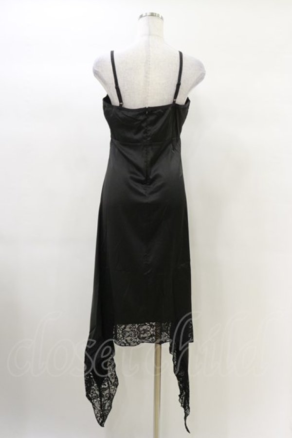 画像2: KILL STAR / Loya Satin Maxi Dress M 黒 H-25-03-06-048-SL-OP-KB-ZH (2)