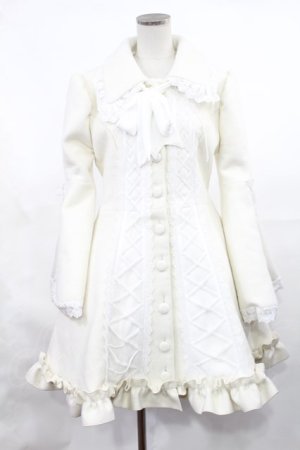 画像: ATELIER PIERROT / Lunar Lattice Coat -Princess Sleeves-  ホワイト H-25-03-17-004-EL-CO-KB-ZT-C051