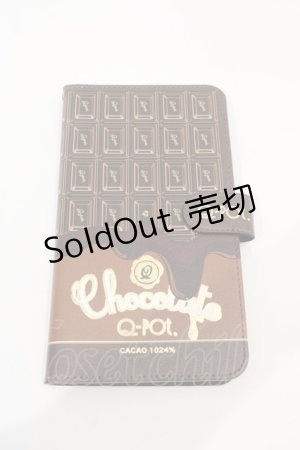 画像: Q-pot. / GCacao1024% Chocolate Multi Smartphone Case  ブラウン I-24-03-15-102-QP-AC-HD-ZI