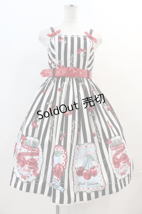 Angelic Pretty / Cherry Stampジャンパースカート 黒 I-24-04-22-039 