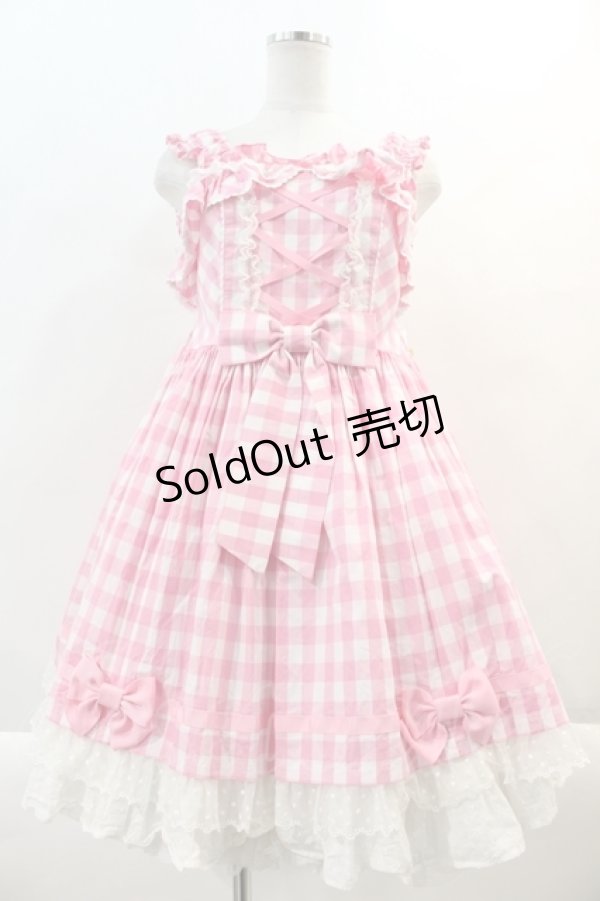 Angelic Pretty / おすましDollギンガムジャンパースカート ピンク I 