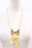 画像3: Q-pot. / ACC Napolitain Farfalle Necklace  ピンクブラウン I-24-06-02-010-QP-AC-HD-ZI (3)