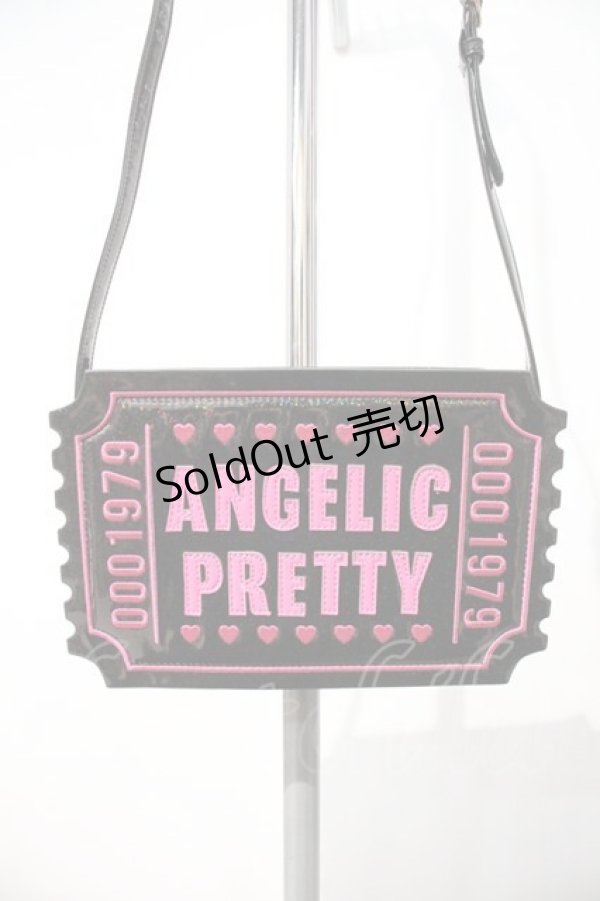 画像2: Angelic Pretty / Girly Stickerポシェット  黒Ｘピンク I-24-08-07-104-AP-BG-HD-ZI (2)