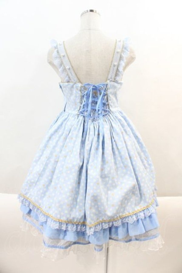 画像2: Angelic Pretty /  Bunny Crownジャンパースカート  サックス I-24-08-15-064-AP-OP-AS-ZI (2)