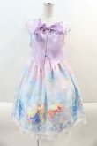 画像1: Angelic Pretty /  Fairy Seasonディズニープリンセスジャンパースカート  ピンクＸ青 I-24-08-21-102-AP-OP-HD-ZI (1)