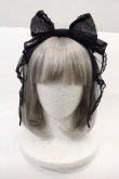 画像1: Angelic Pretty / ガラスの人形カチューシャ  黒 I-24-08-27-096-AP-AC-HD-ZI (1)