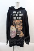 画像1: MILKBOY / NEVER FEED BEAR HOODY  黒 I-24-09-09-012-MB-TO-HD-ZI (1)