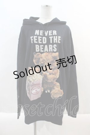 画像: MILKBOY / NEVER FEED BEAR HOODY  黒 I-24-09-09-012-MB-TO-HD-ZI