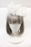 画像1: Angelic Pretty / Decorationチュールカチューシャ  白 I-24-09-22-010-AP-AC-HD-ZI (1)