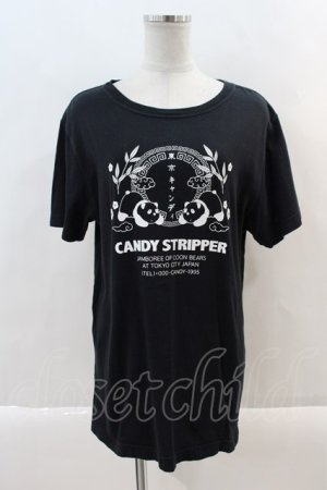 画像: Candy Stripper / 東京キャンディTシャツ L 黒Ｘ白 I-24-09-22-038-PU-TO-HD-ZI