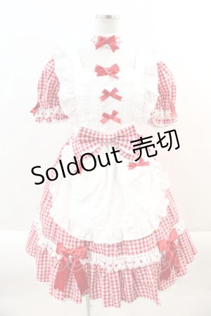 画像: Angelic Pretty / Parlor DollワンピースSet  赤Ｘ白 I-24-09-28-041-AP-OP-HD-ZI