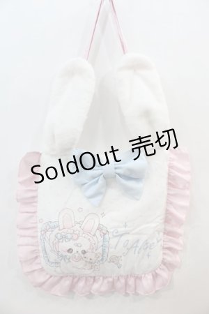 画像: To Alice / Pastel Baby Rabbitバッグ  白Ｘピンク I-24-10-18-104-LO-ZA-HD-ZI