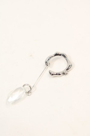 画像: CuLLt / SHIZUKU EARCUFF(SINGLE)  シルバーＸクリア I-24-10-29-099-PU-AC-HD-ZI