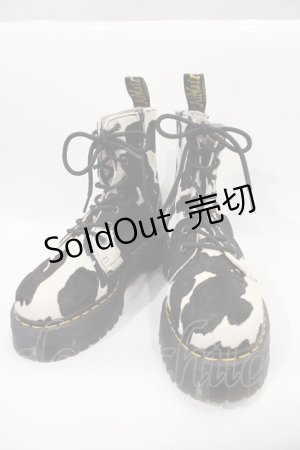 画像: Dr.Martens （Getta Grip） / Jadon Cow Print Hair On UK6 黒 I-24-10-29-119-PU-SH-HD-ZI