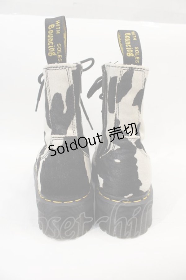 画像2: Dr.Martens （Getta Grip） / Jadon Cow Print Hair On UK6 黒 I-24-10-29-119-PU-SH-HD-ZI (2)