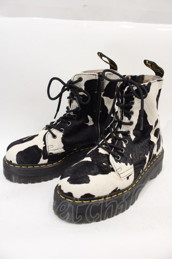 画像3: Dr.Martens （Getta Grip） / Jadon Cow Print Hair On UK6 黒 I-24-10-29-119-PU-SH-HD-ZI (3)