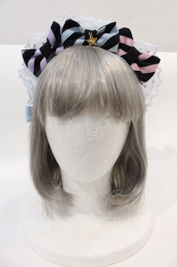 画像1: Angelic Pretty / Happy Treat cafeカチューシャ  サックス I-24-11-01-116-AP-AC-HD-ZI (1)