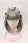 画像2: Angelic Pretty / Fluffy Puff Bunnyヘッドドレス  ピンクＸ白 I-24-11-14-087-AP-ZA-HD-ZI (2)