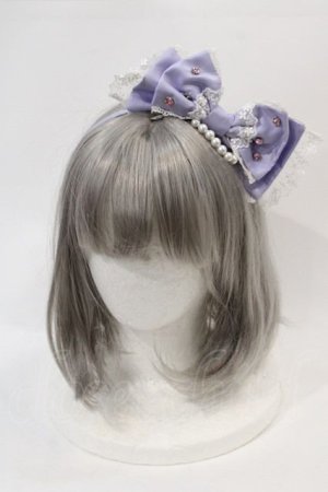 画像: Angelic Pretty / Shiny Princessリボンカチューシャ  ラベンダー I-24-11-22-096-AP-AC-HD-ZI