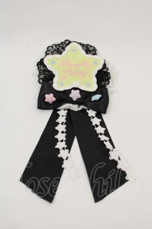 画像: Angelic Pretty / Dreamy Night Cakesロゼッタブローチ  黒 I-24-11-22-120-AP-ZA-HD-ZI