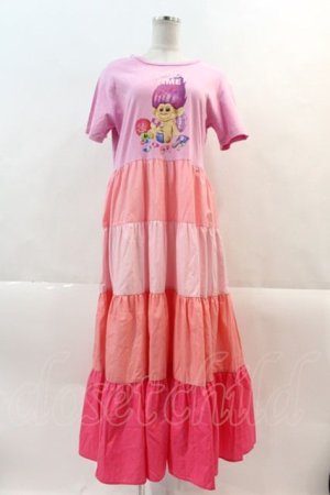 画像: LAND by MILKBOY / TROLLS MUNCH TIME LONG TEE DRESS  ピンク I-24-11-22-027-MB-OP-HD-ZI