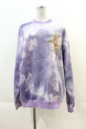 画像: LAND by MILKBOY / ANGEL tie-dye SWEATS  ラベンダー I-24-11-22-004-MB-TO-HD-ZI