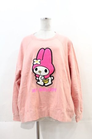 画像: LAND by MILKBOY / My Melody x MEEWEExLAND WAPPEN SWEAT  ダスティピンク I-24-11-22-005-MB-TO-HD-ZI