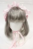 画像2: ATELIER PIERROT / HAT レースリボンヘッドドレス  ピンク I-24-12-20-115-EL-AC-HD-ZI (2)