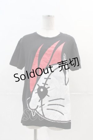 画像: HANGRY&ANGRY / HANGRY Tシャツ  黒Ｘ白Ｘ赤 I-24-12-20-039-HN-TO-HD-ZI