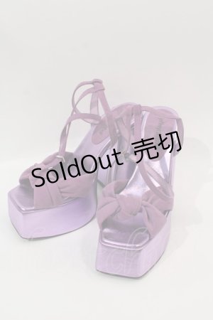 画像: JEFFREY CAMPBELL / リボンサンダル 37 パープル I-24-12-22-125-PU-SH-HD-ZI