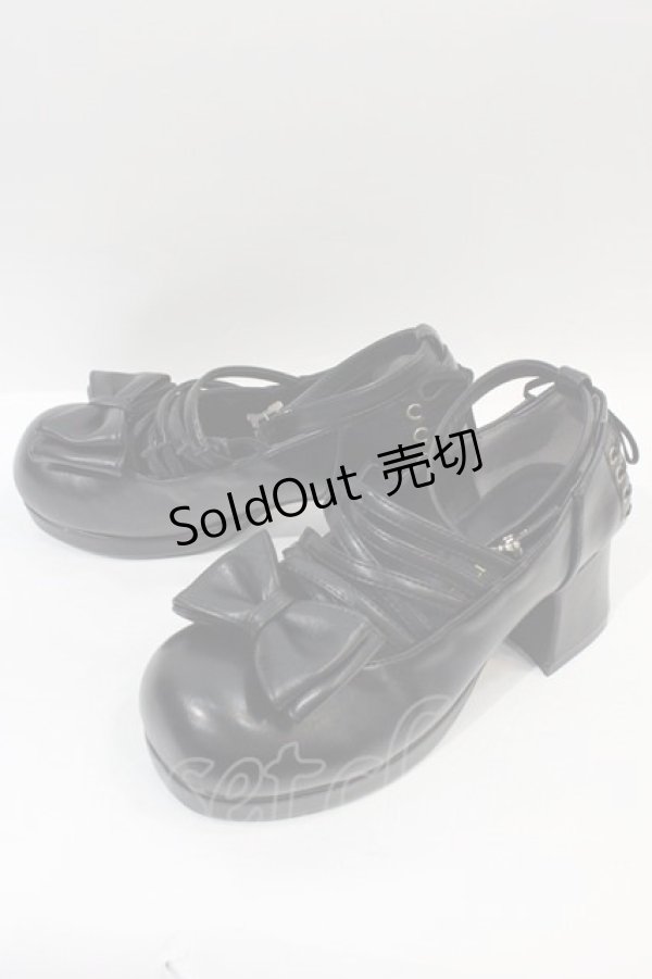 画像3: ATELIER PIERROT / Allure Lace-Up Pumps M ブラック I-25-01-21-112-EL-SH-HD-ZI (3)