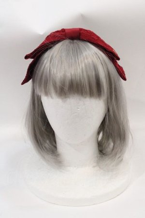 画像: Angelic Pretty / アンティークRibbonカチューシャ  ボルドー I-25-02-09-099-AP-AC-HD-ZI