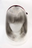 画像2: LOLITAその他(お買取対象外) / ローズカメオ風モチーフベルベットカチューシャ  ボルドー I-25-02-11-093-LO-AC-HD-ZI (2)