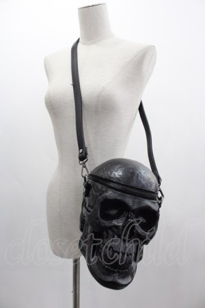 画像: KILL STAR / Grave Digger Skull Handbag  黒 I-25-03-08-006-SL-BG-HD-ZI