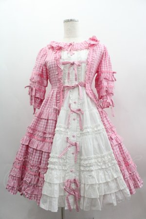 画像: Angelic Pretty / Little Houseワンピース  ピンクＸ白 I-25-03-23-053-AP-OP-HD-ZI