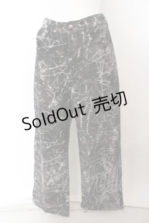 画像: NieR Clothing / 裾WIDE METALLIC SPLA DENIM PANTS O-23-10-11-005-PU-PA-OA-ZT381