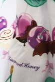 画像2: （海外ロリィタブランド）Diamond Honey / チョコレートチェリージャンパースカート  サックス×パープル O-23-10-14-009-LO-OP-IG-ZT316 (2)