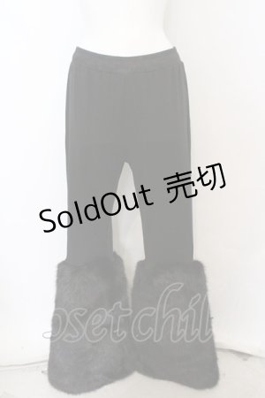 画像: Qutie Frash / アメＱ×KIST札幌限定 ファーパンツ  ブラック O-23-11-11-002-QU-PA-IG-ZT0805