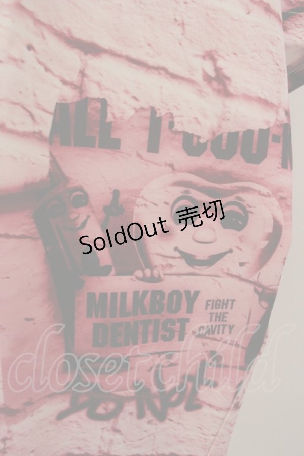 画像2: MILKBOY / BRICK HOODY  ピンクベース O-23-12-21-097-MB-TO-IG-ZT354 (2)