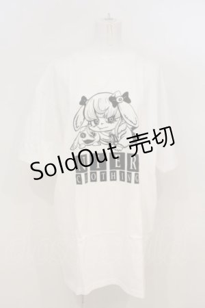 画像: NieR Clothing / プリントBIGTEE  ホワイト O-24-02-07-009-PU-TO-OW-ZY