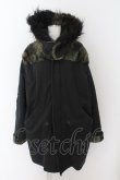 画像1: MILKBOY / FUR ARMY COAT   ブラック O-24-04-30-1016-MB-CO-IG-ZT-C045 (1)