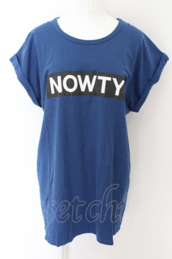 Candy Stripper / NOWTYロゴ Tシャツ 2 ブルー O-24-04-30-2052-PU-TS 