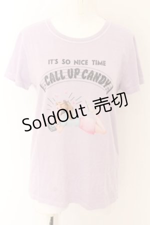 画像: WORLD WIDE LOVE！(Rydia) / CALL UP CANDY Tシャツ 2 ラベンダー O-24-04-30-2053-PU-TO-YM-ZS