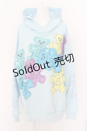 画像: LAND by MILKBOY / GUMMIES HOODIE  サックス O-24-04-30-114-MB-TO-OW-ZS